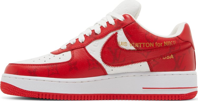 Louis Vuitton x Air Force 1 Low 'White Comet Red' - Just Sneakers BR