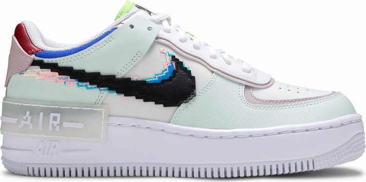 Nike Air Force 1 Shadow SE 'Pixel Swoosh - Barely Green' - Just Sneakers BR