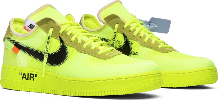 Off-White x Air Force 1 Low 'Volt' - Just Sneakers BR