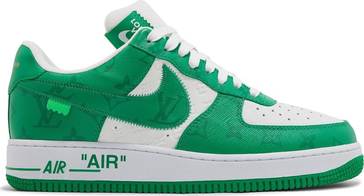 Louis Vuitton x Air Force 1 Low 'White Gym Green' - Just Sneakers BR