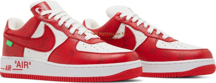 Louis Vuitton x Air Force 1 Low 'White Comet Red' - Just Sneakers BR