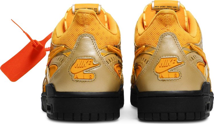 Off-White x Air Rubber Dunk 'University Gold' - Just Sneakers BR