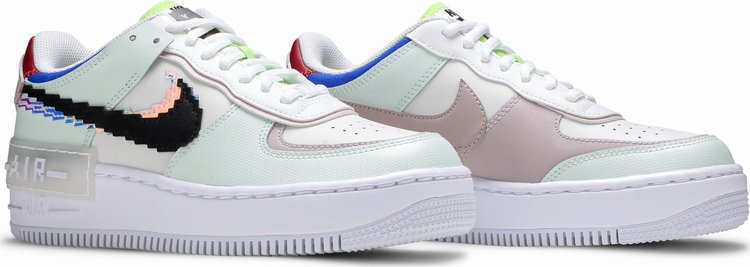 Nike Air Force 1 Shadow SE 'Pixel Swoosh - Barely Green' - Just Sneakers BR