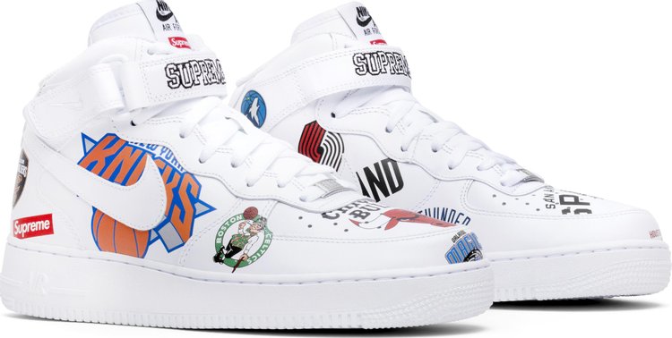 Supreme x NBA x Air Force 1 Mid 07 'White' - Just Sneakers BR