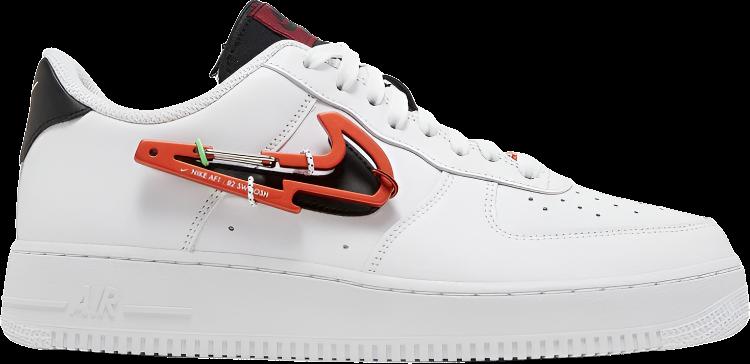 Nike Air Force 1 '07 Premium 'Carabiner - White Habanero Red' - Just Sneakers BR